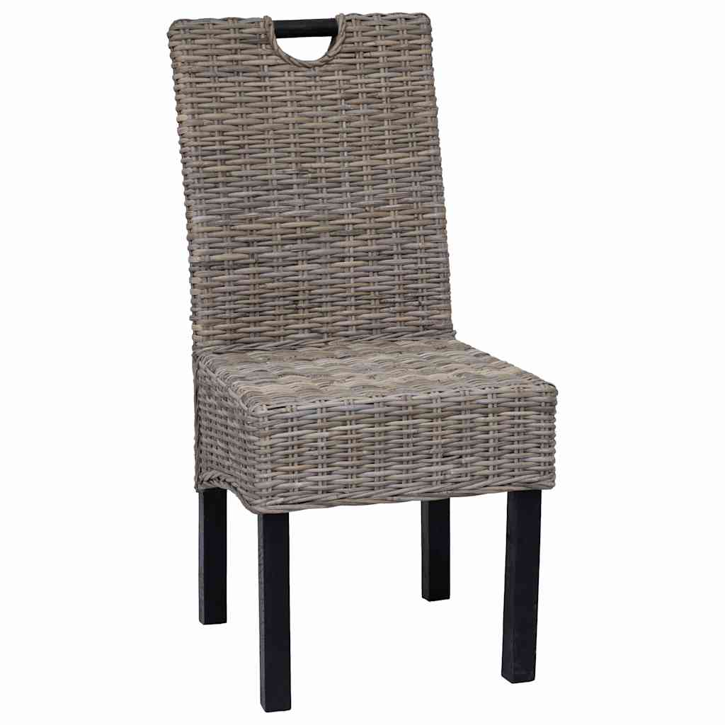 Dining chair 4 pcs. Kubu rattan mango wood
