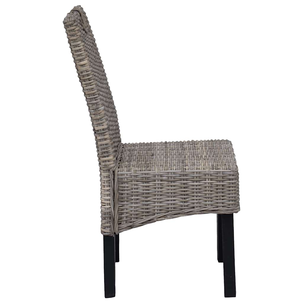 Dining chair 4 pcs. Kubu rattan mango wood