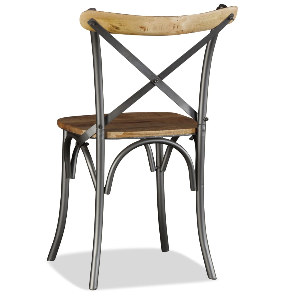 Dining room chairs 2 pcs. Solid mango wood