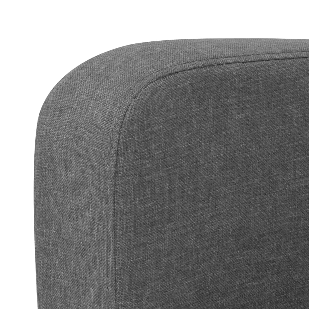 Canapé 3 places 180 x 65 x 76 cm gris foncé