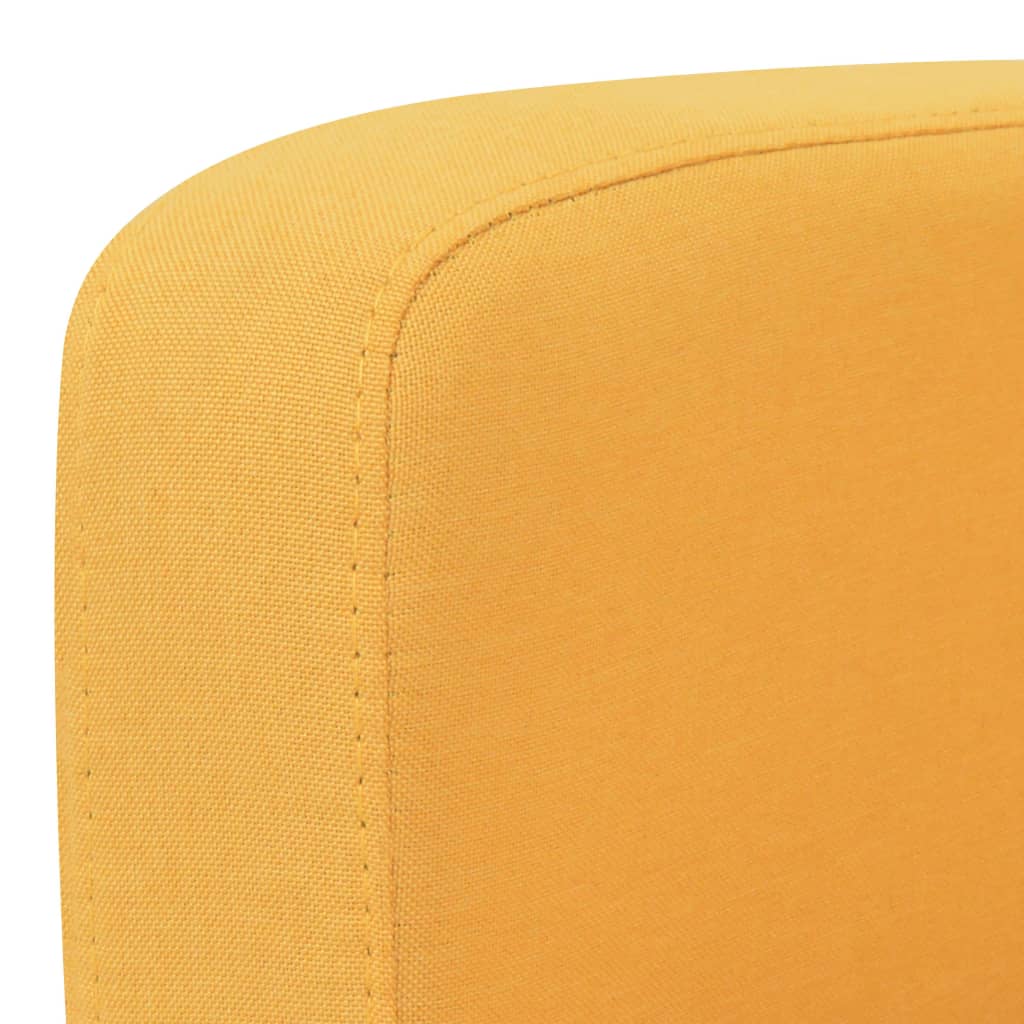 Canapé 3 places 180 x 65 x 76 cm jaune