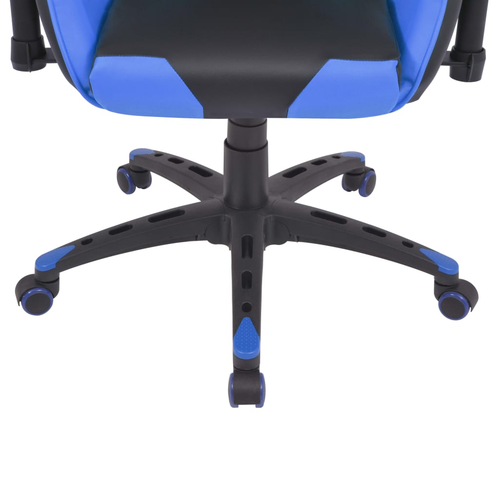 Bürostuhl Gaming-Stuhl Neigbar Kunstleder Blau