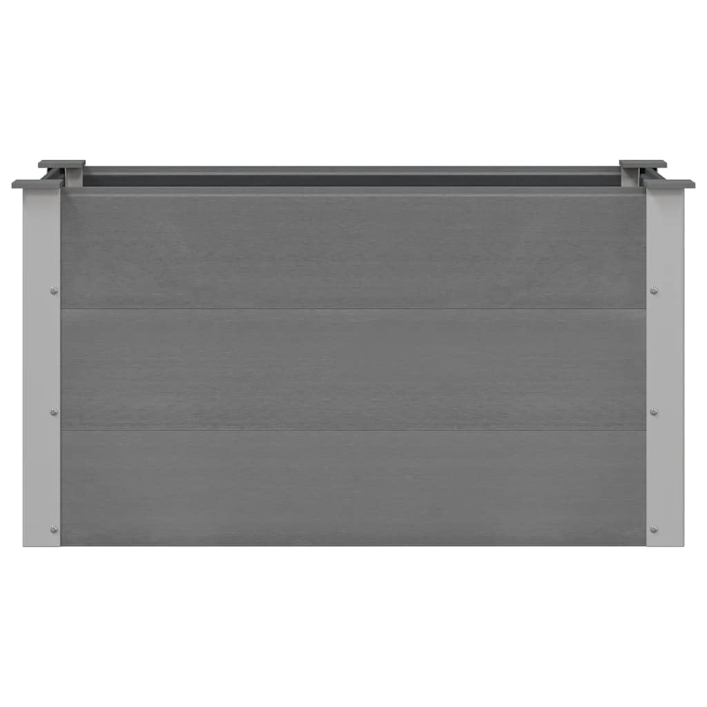 Lit surélevé de jardin WPC 100 x 50 x 54 cm gris