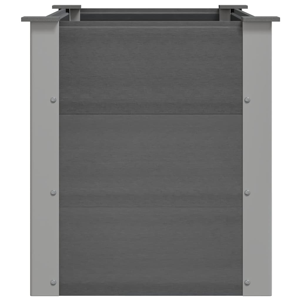 Lit surélevé de jardin WPC 100 x 50 x 54 cm gris