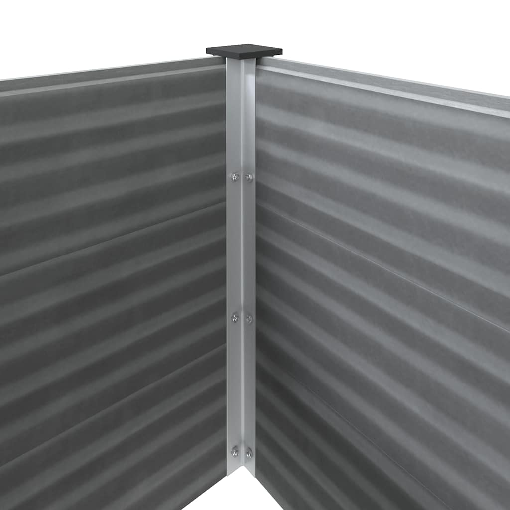Lit surélevé de jardin WPC 100 x 50 x 54 cm gris