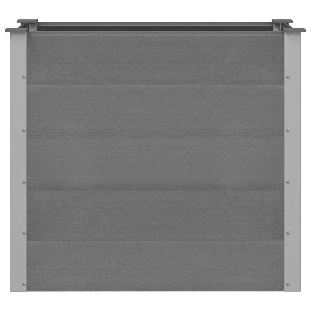 Lit surélevé de jardin WPC 100 x 50 x 91 cm gris