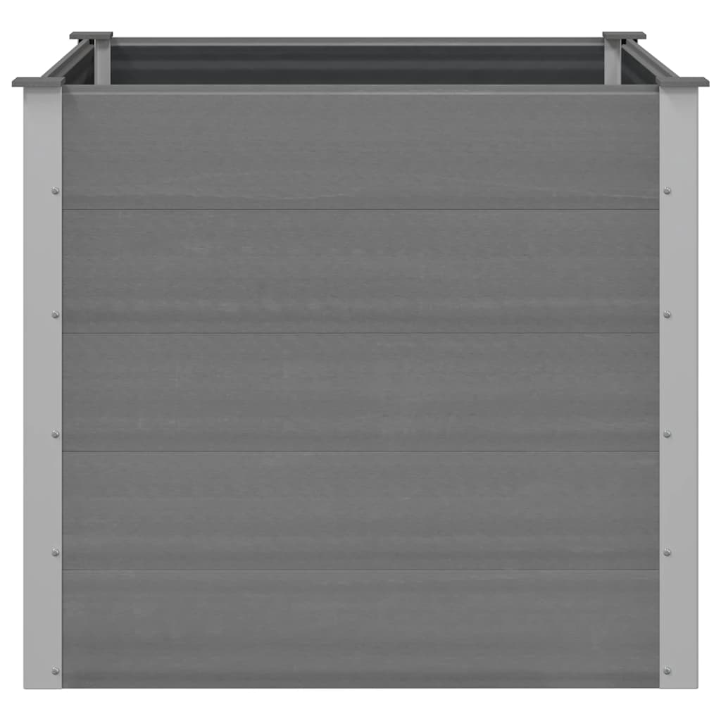 Garten-Hochbeet WPC 100x100x91 cm Grau
