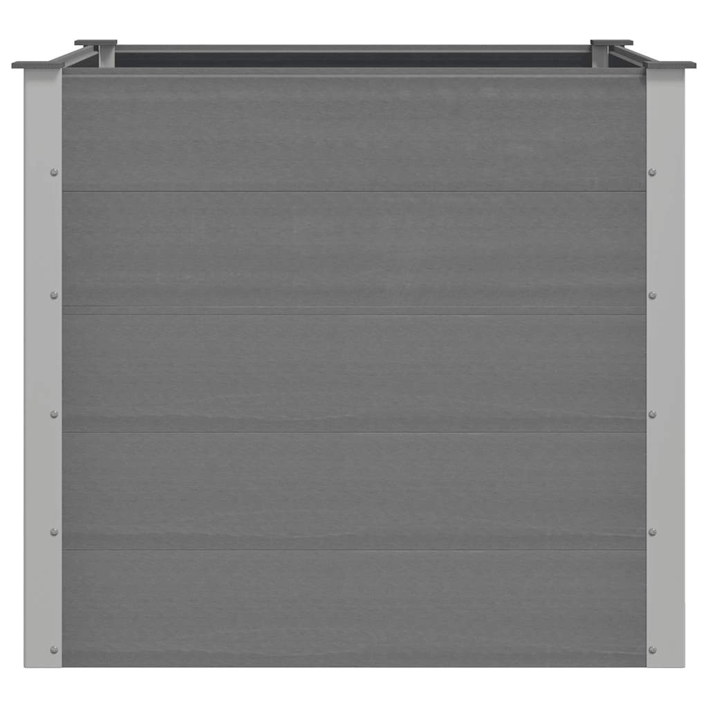 Garten-Hochbeet WPC 100x100x91 cm Grau