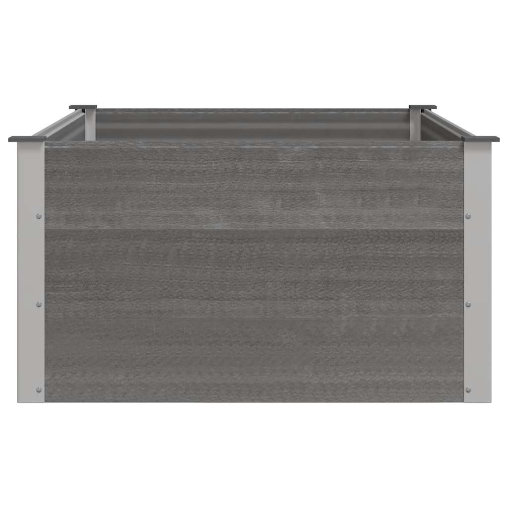 Lit surélevé de jardin WPC 150 x 100 x 54 cm gris