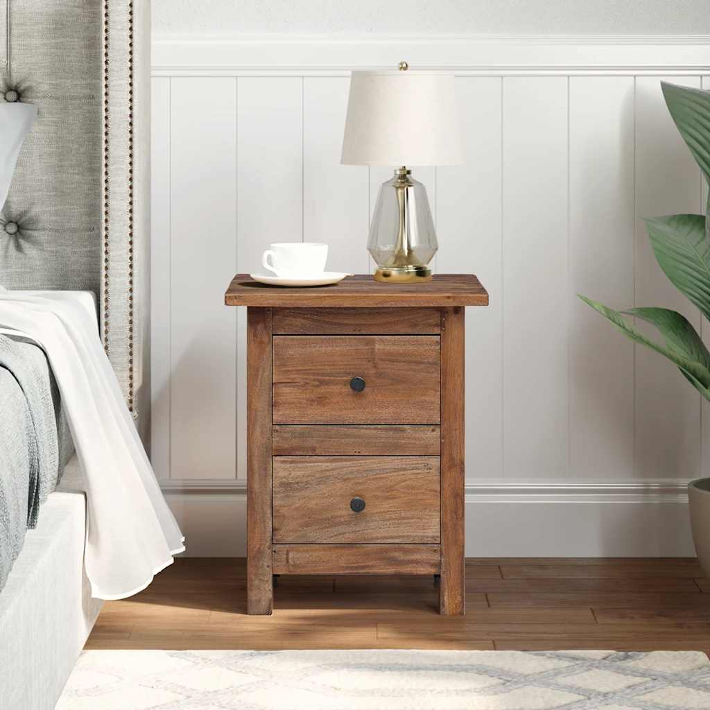 Bedside table solid mahogany 40x30x51 cm