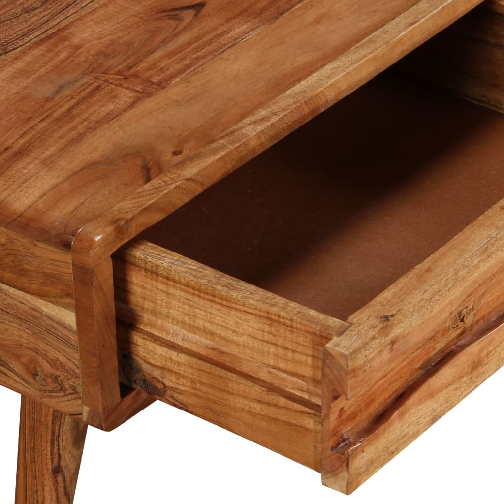 Table basse avec tiroir, bois massif, sculpté 100x50x40 cm