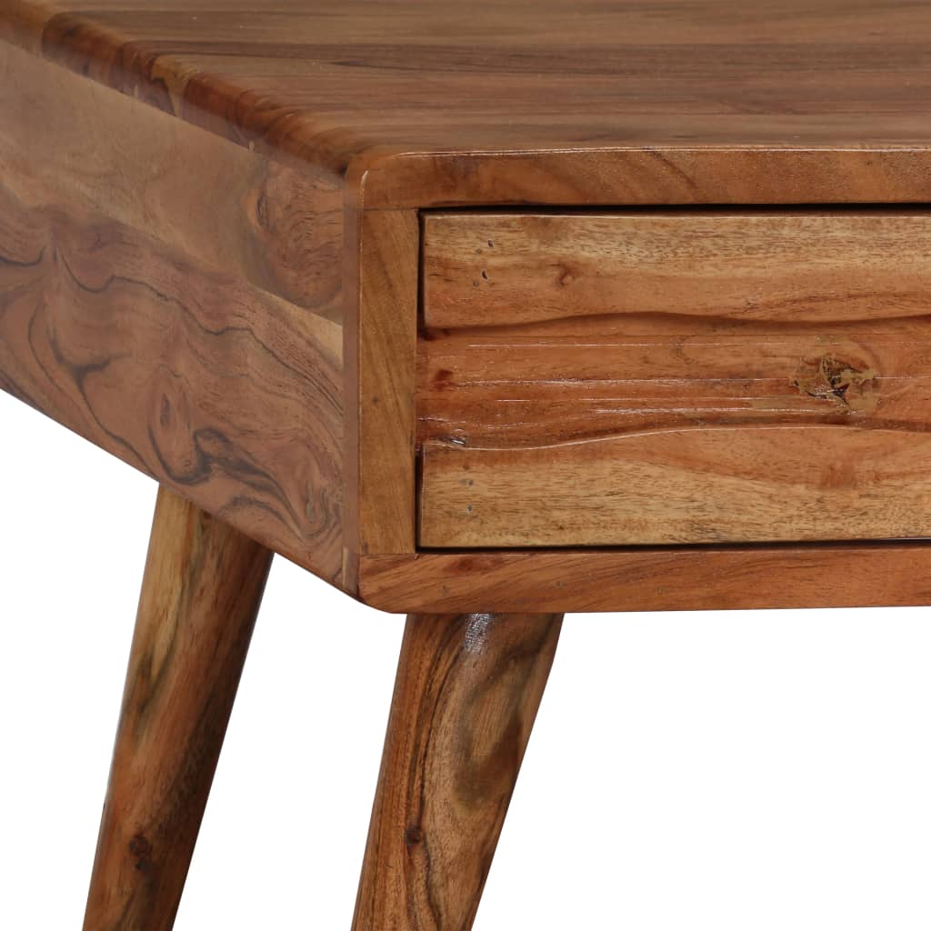 Table basse avec tiroir, bois massif, sculpté 100x50x40 cm