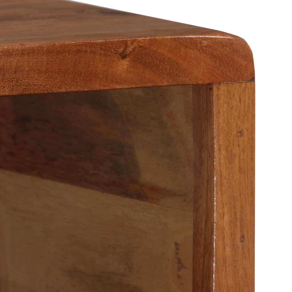 Table basse avec tiroir, bois massif, sculpté 100x50x40 cm