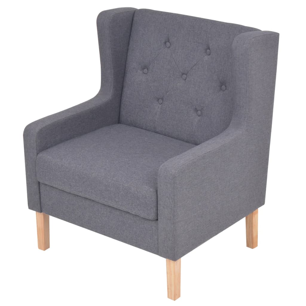 Fauteuil en tissu gris