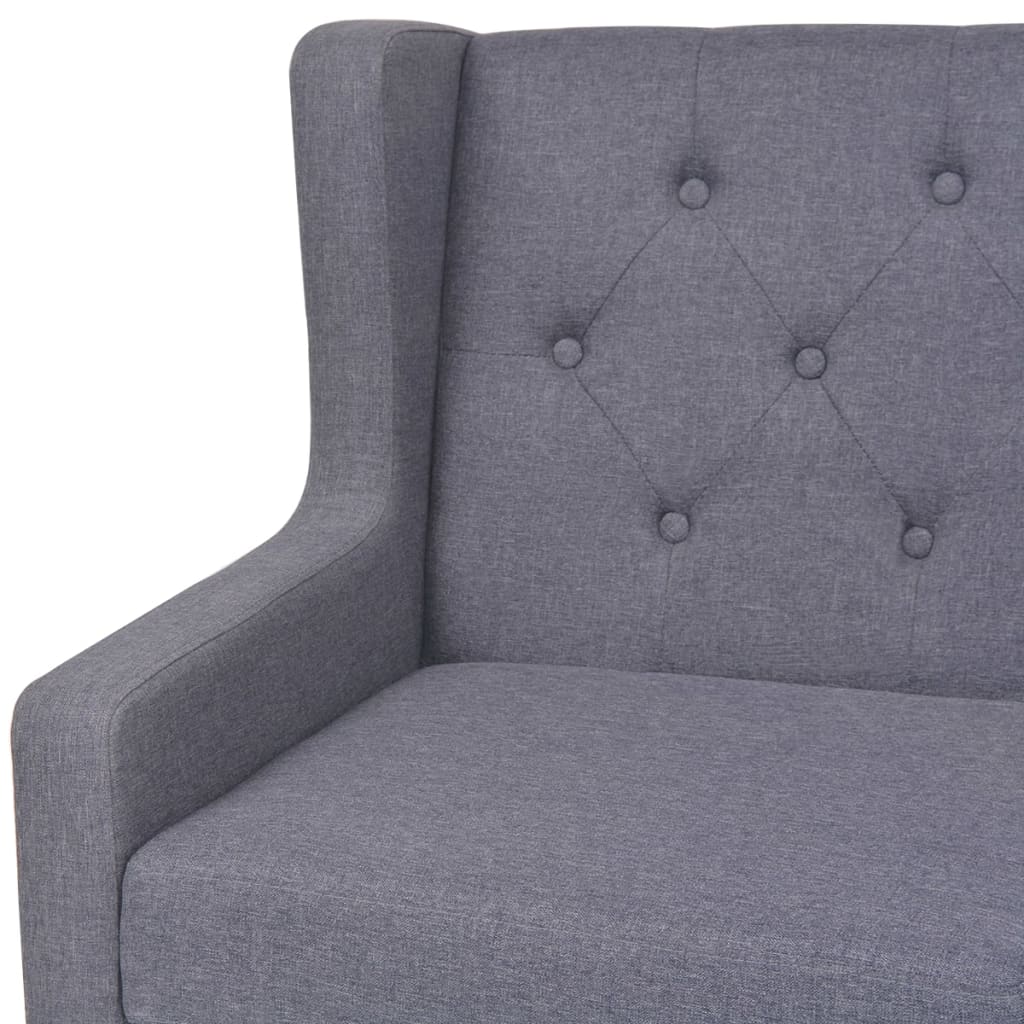 Fauteuil en tissu gris