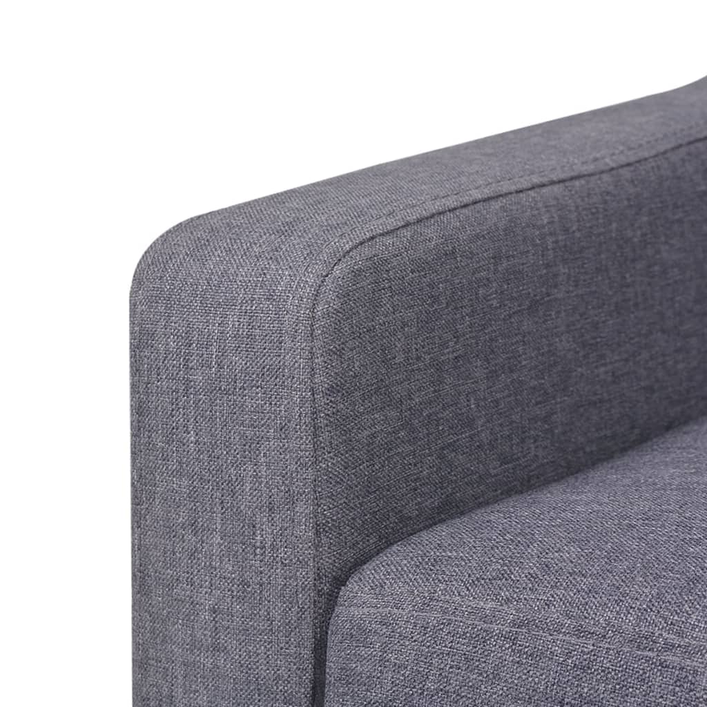 Canapé 2 places en tissu gris
