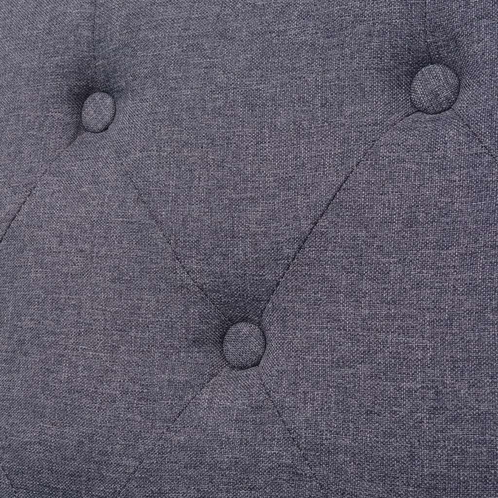 Canapé 2 places en tissu gris