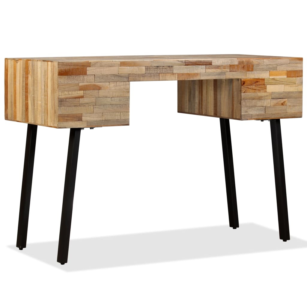 Bureau en teck massif recyclé 110 × 50 × 76 cm