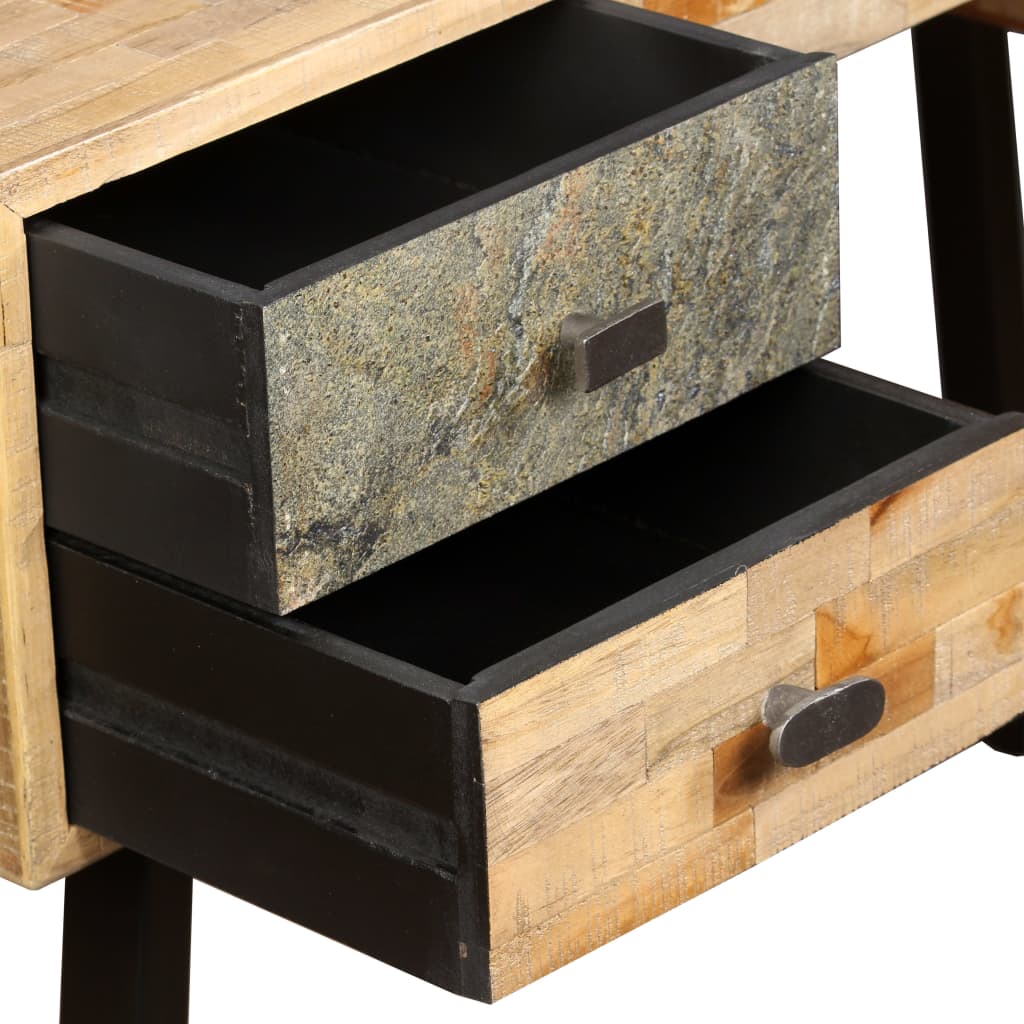 Bureau en teck massif recyclé 110 × 50 × 76 cm