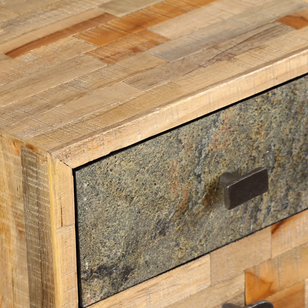 Bureau en teck massif recyclé 110 × 50 × 76 cm