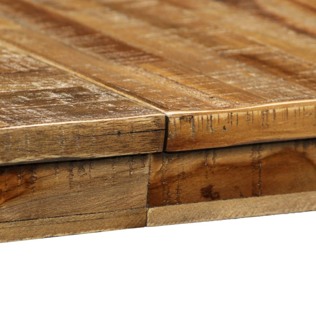 Table à manger en teck recyclé et acier 180x90x76 cm