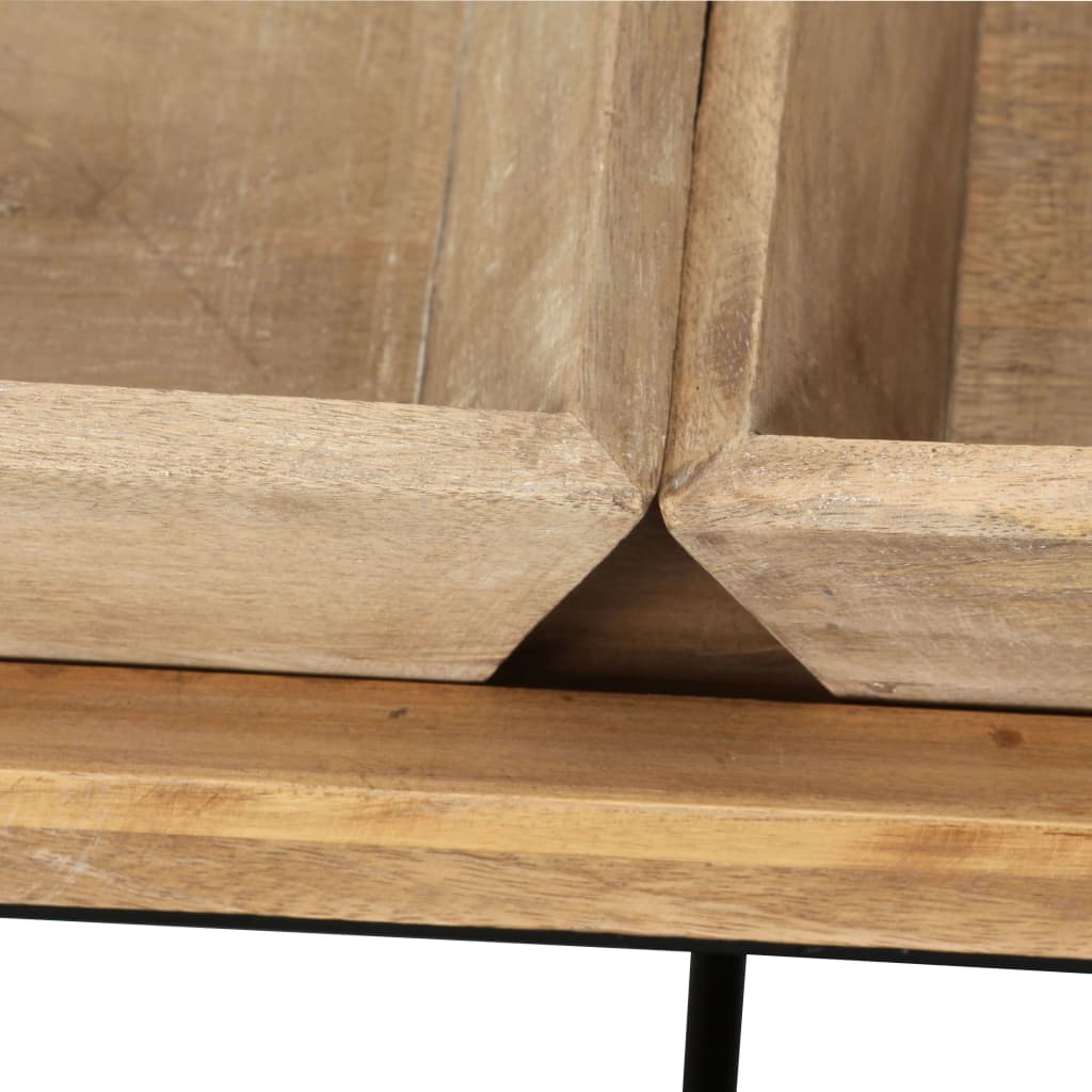 Table basse en bois de manguier massif 110 x 55 x 42 cm