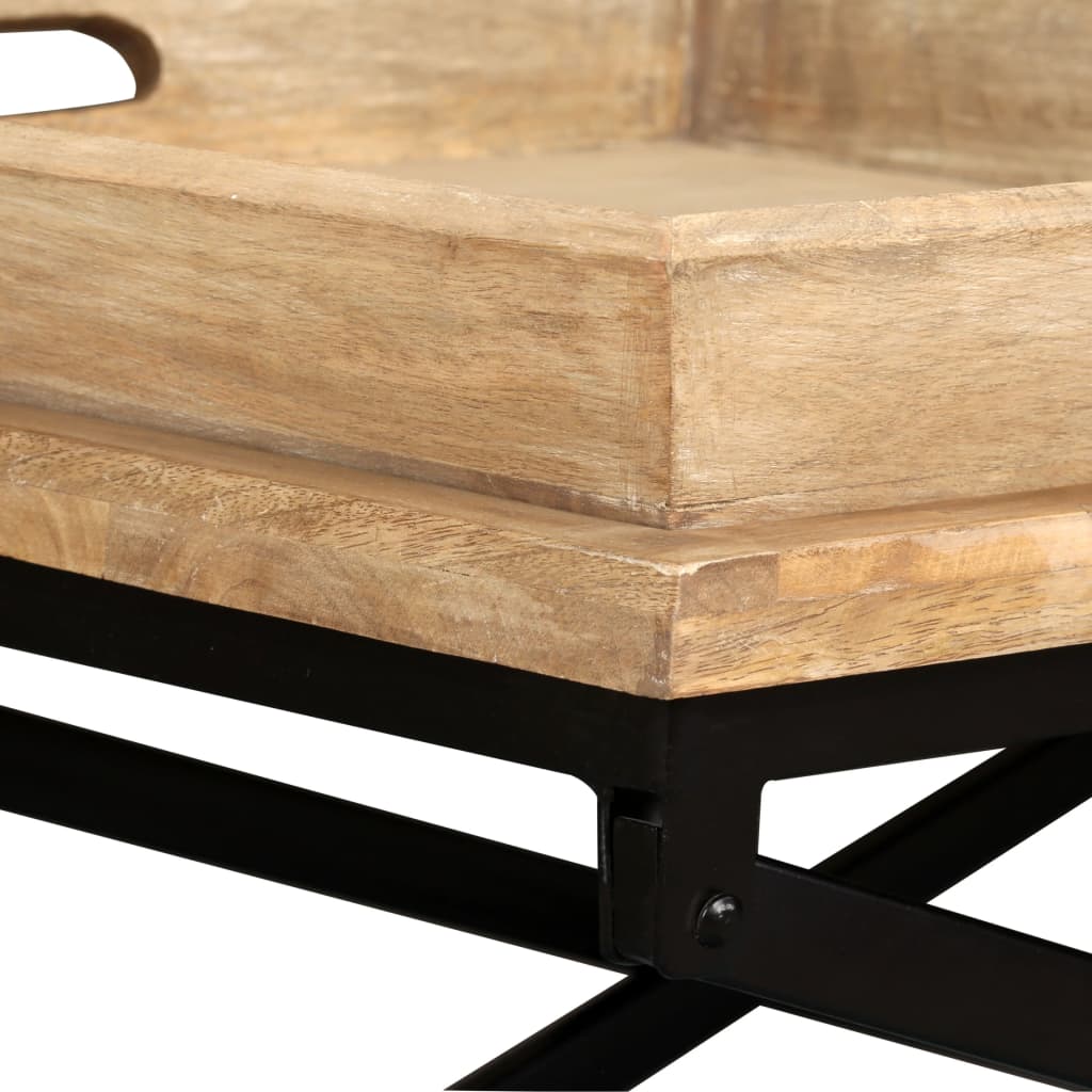 Table basse en bois de manguier massif 110 x 55 x 42 cm