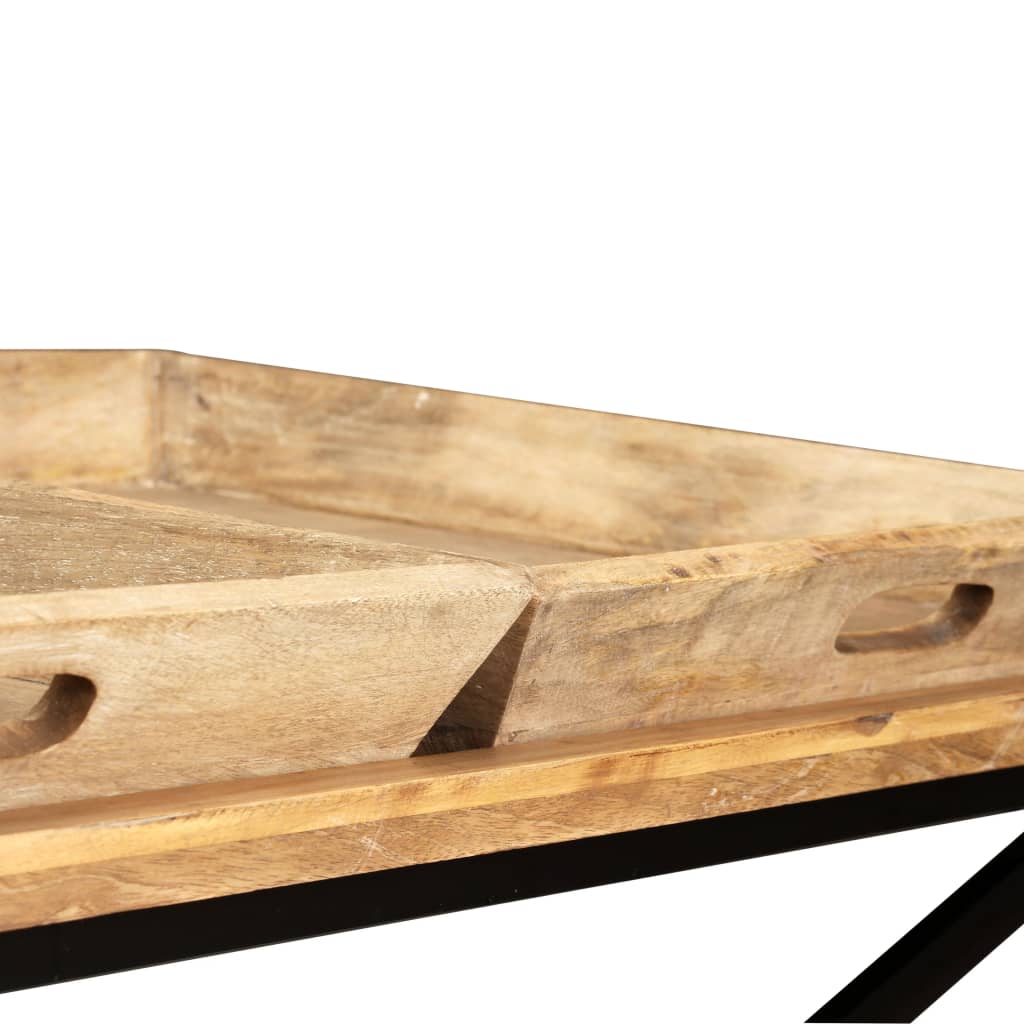Table basse en bois de manguier massif 110 x 55 x 42 cm