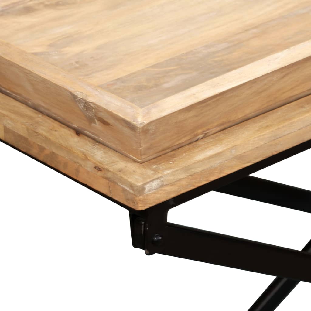 Table basse en bois de manguier massif 110 x 55 x 42 cm