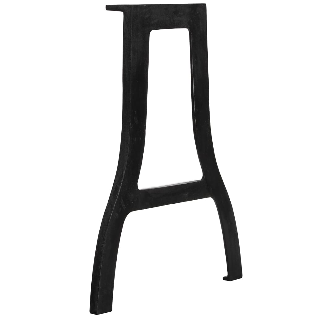 Pieds de table à manger en fonte, 2 pièces, cadre en A