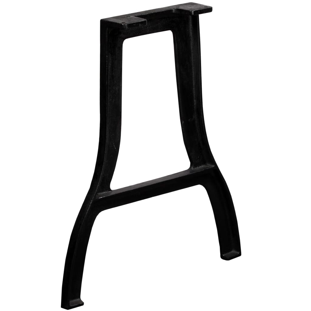 Pieds de table à manger en fonte, 2 pièces, cadre en A