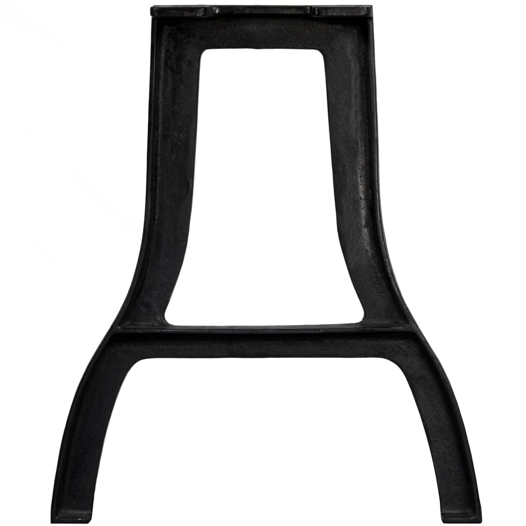 Pieds de table à manger en fonte, 2 pièces, cadre en A