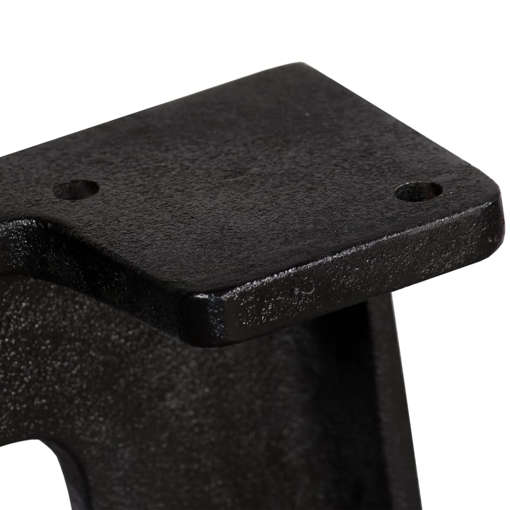 Pieds de table à manger en fonte, 2 pièces, cadre en A
