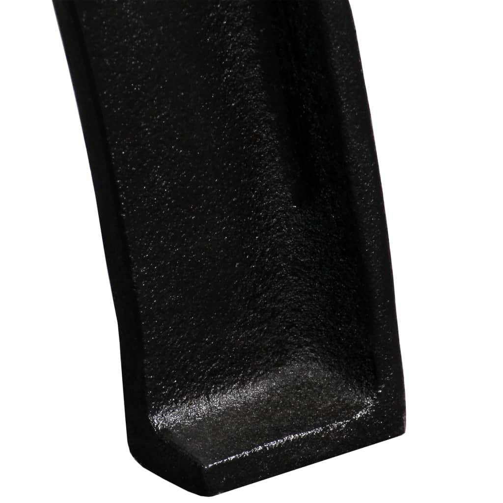 Pieds de table à manger en fonte, 2 pièces, cadre en A