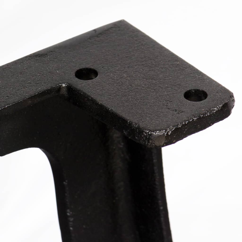 Pieds de table basse en fonte, 2 pièces, cadre en A