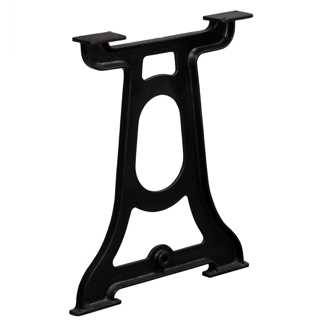 Pieds de table à manger, 2 pièces, cadre en Y, fonte