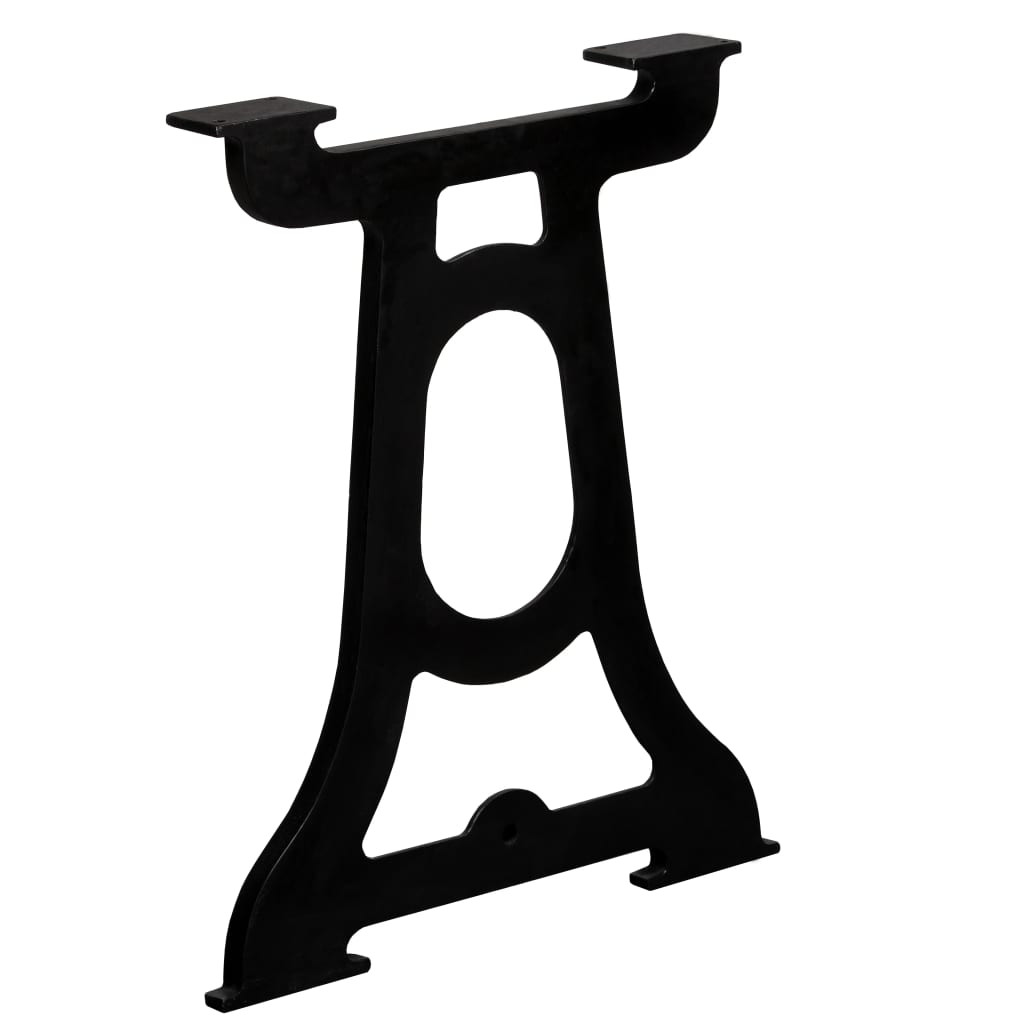 Pieds de table à manger, 2 pièces, cadre en Y, fonte