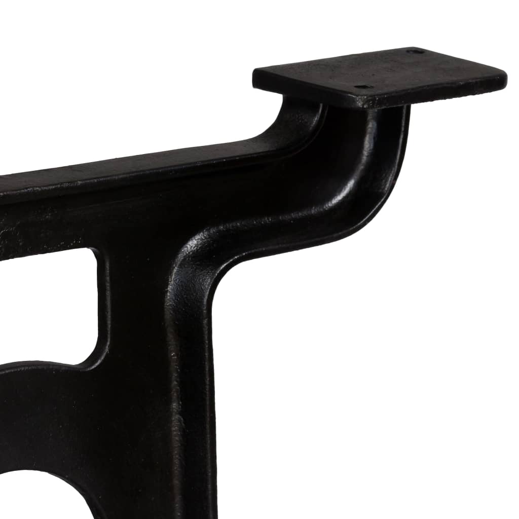Pieds de table à manger, 2 pièces, cadre en Y, fonte