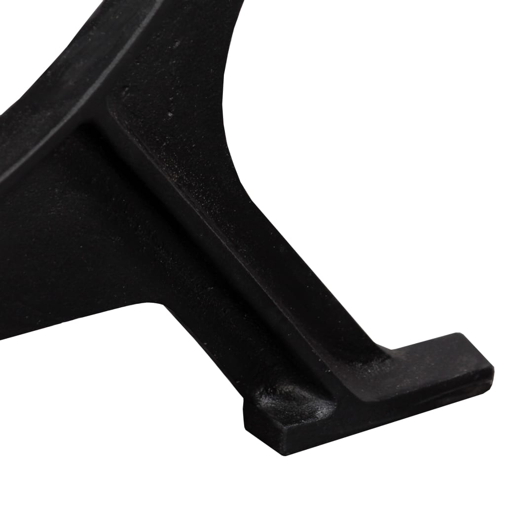 Pieds de table à manger en fonte, 2 pièces, cadre en O