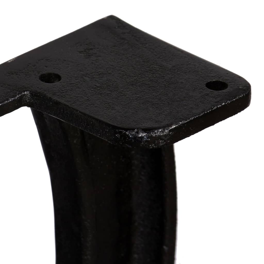 Pieds de table à manger en fonte, 2 pièces, cadre en X