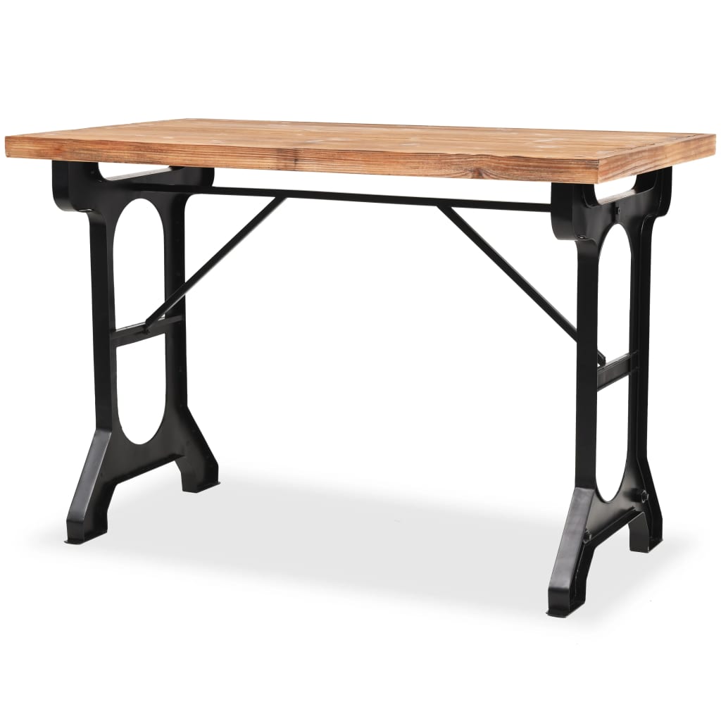 Table à manger en bois de sapin massif 122x65x82 cm