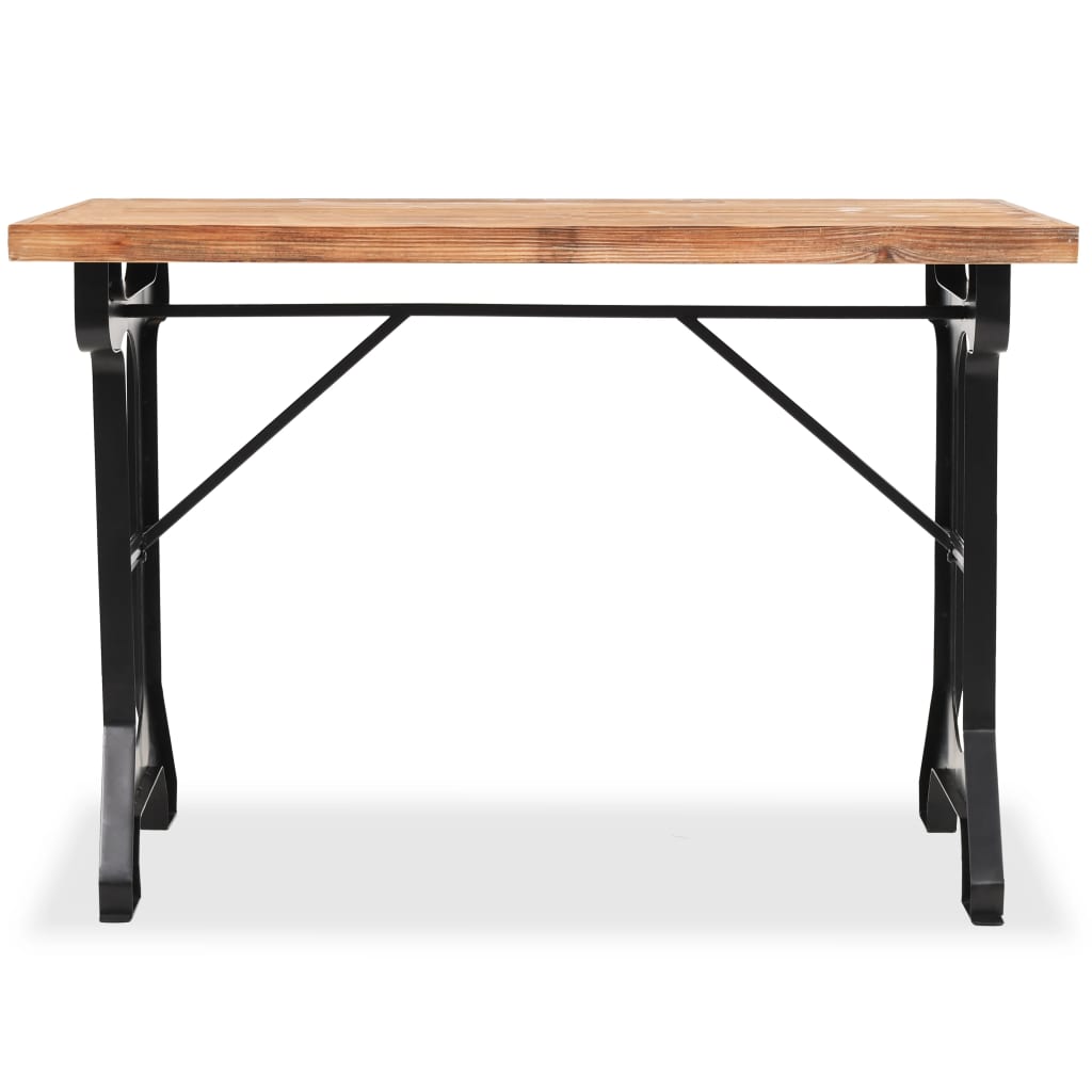 Table à manger en bois de sapin massif 122x65x82 cm