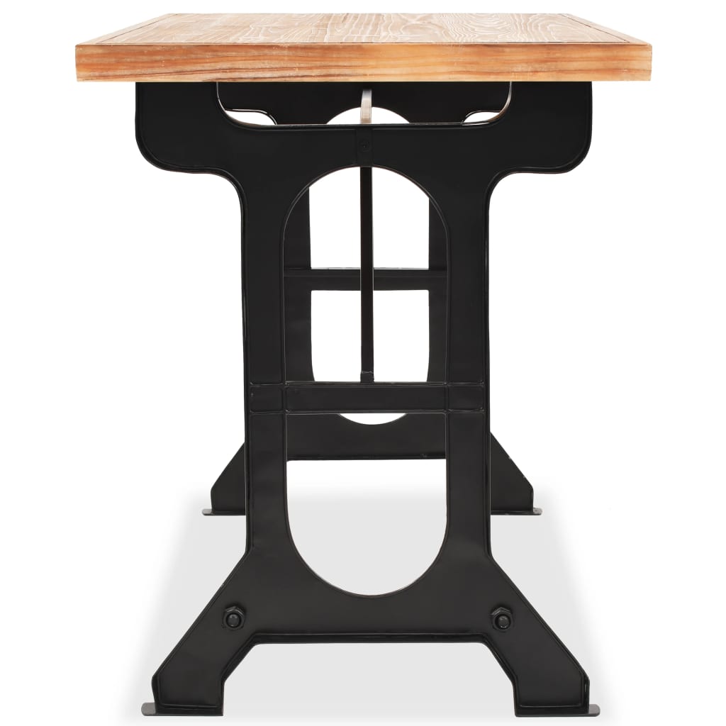 Table à manger en bois de sapin massif 122x65x82 cm