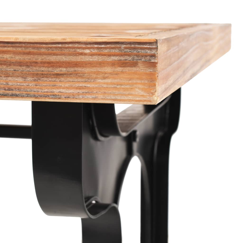 Table à manger en bois de sapin massif 122x65x82 cm
