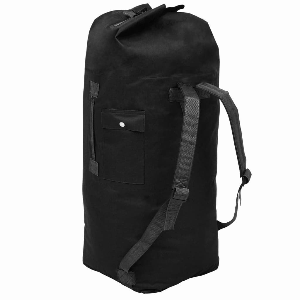 Sac polochon style militaire 85 L noir