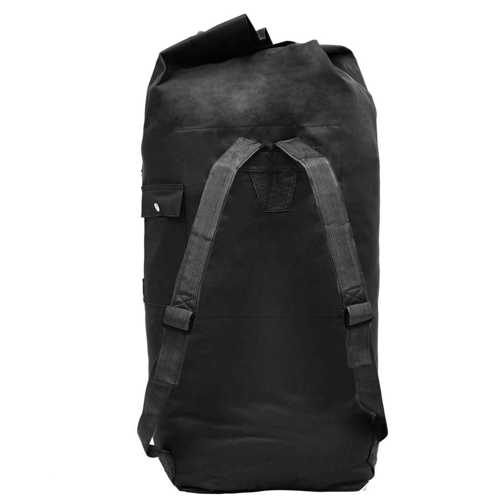 Sac polochon style militaire 85 L noir