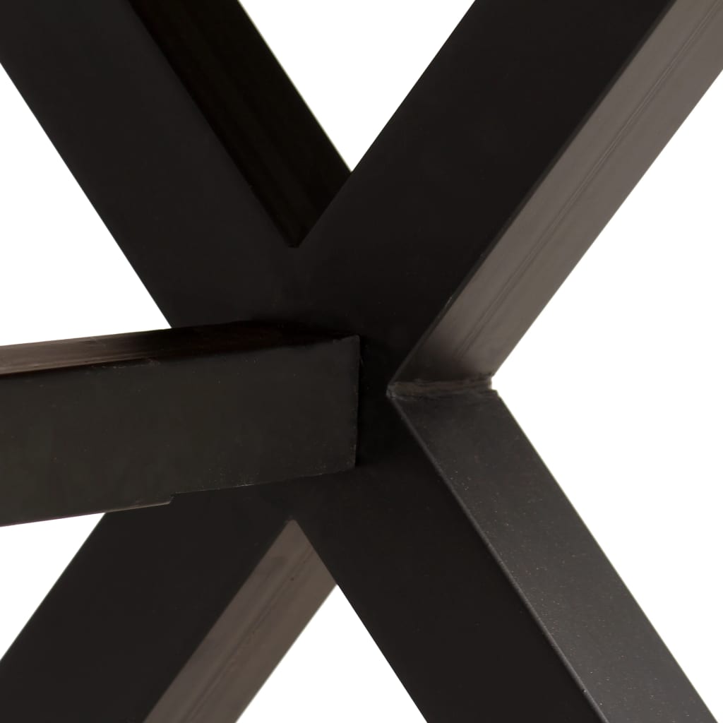 Table à manger en bois massif d'acacia et de manguier 180x90x76 cm