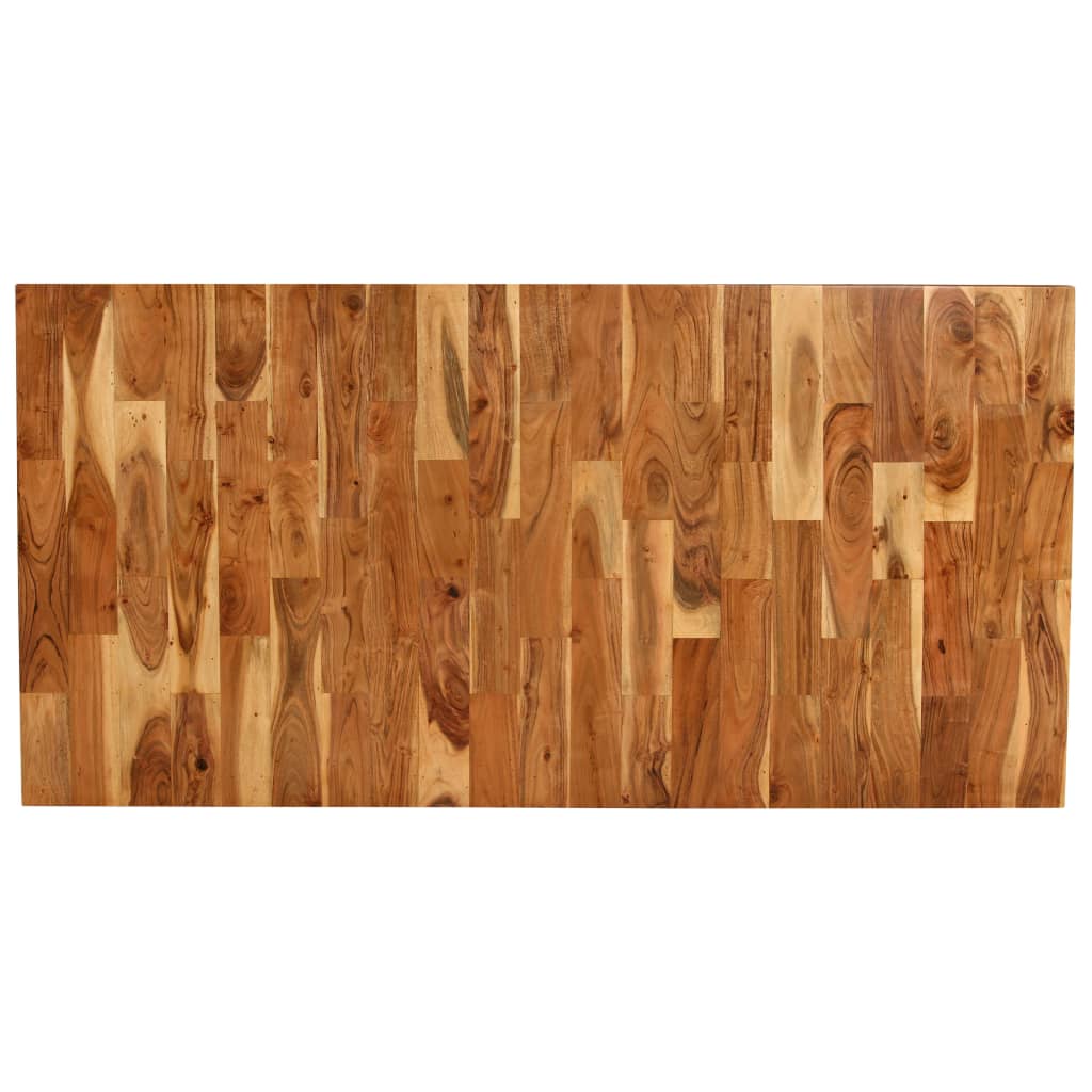 Table à manger en bois massif d'acacia et de manguier 180x90x76 cm