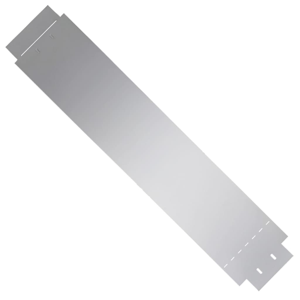 Lawn edging 20 pcs. Galvanized steel 100 x 20 cm
