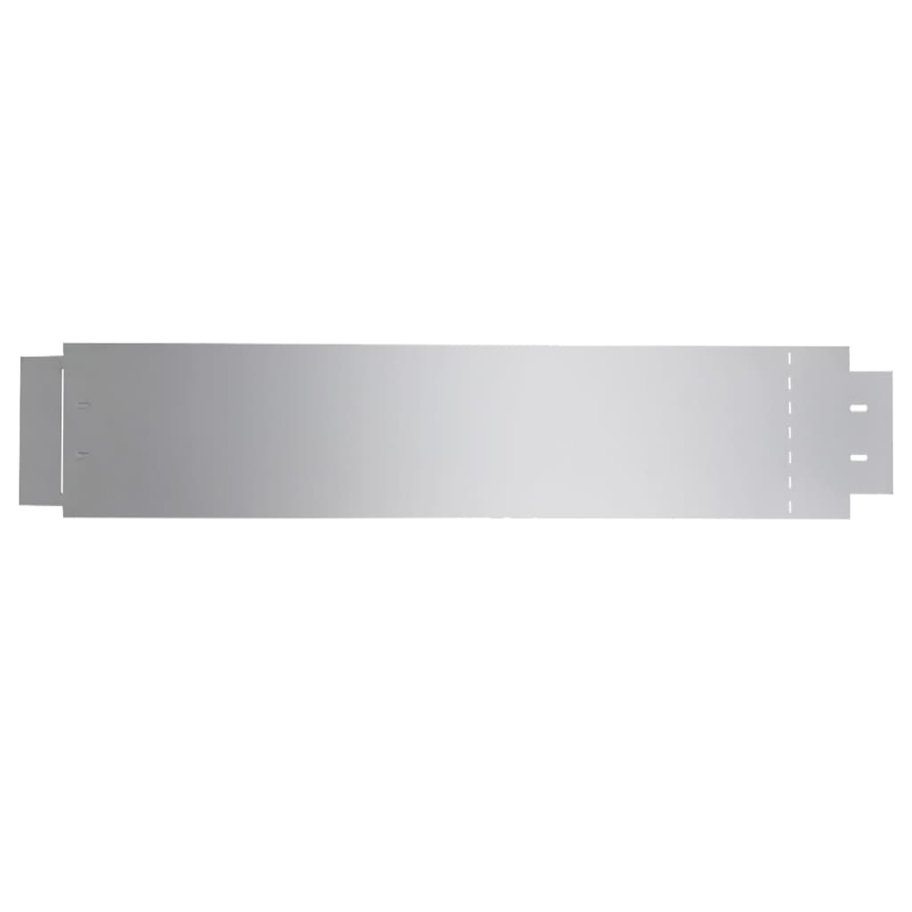 Lawn edging 20 pcs. Galvanized steel 100 x 20 cm